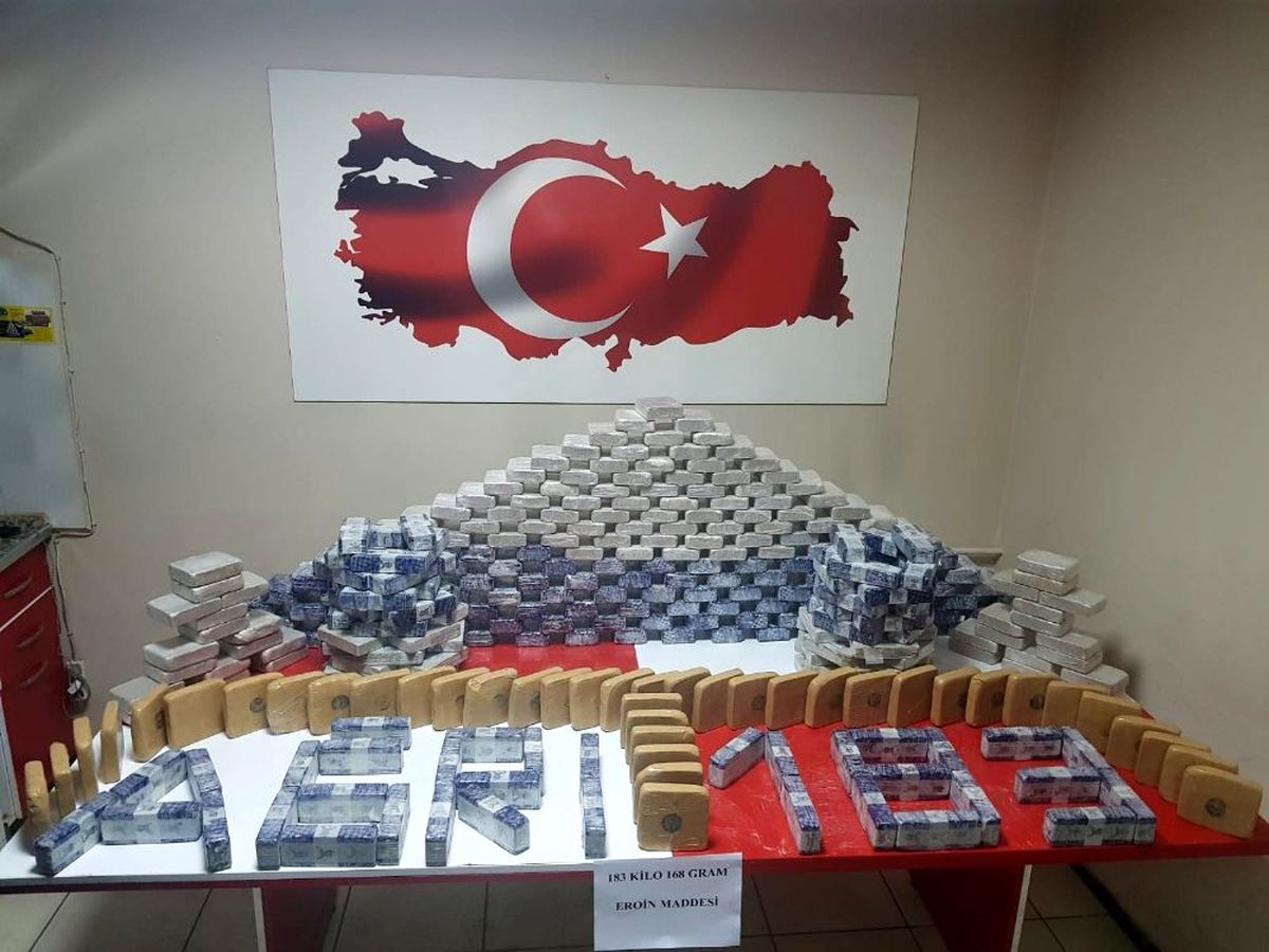 Ağrı\'da 183 kilo eroin ele geçirildi