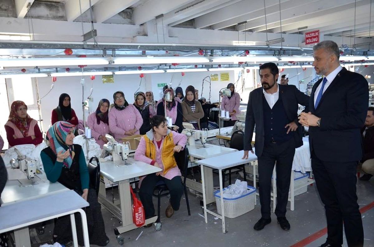 Başkan Biçer, tekstil çalışanlarıyla buluştu