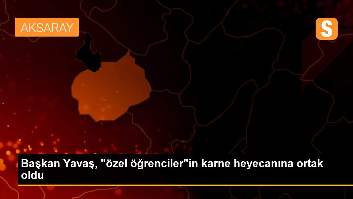 Başkan Yavaş, "özel öğrenciler"in karne heyecanına ortak oldu