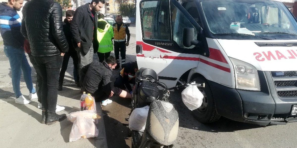 Cip ile elektrikli bisiklet çarpıştı: 1 yaralı