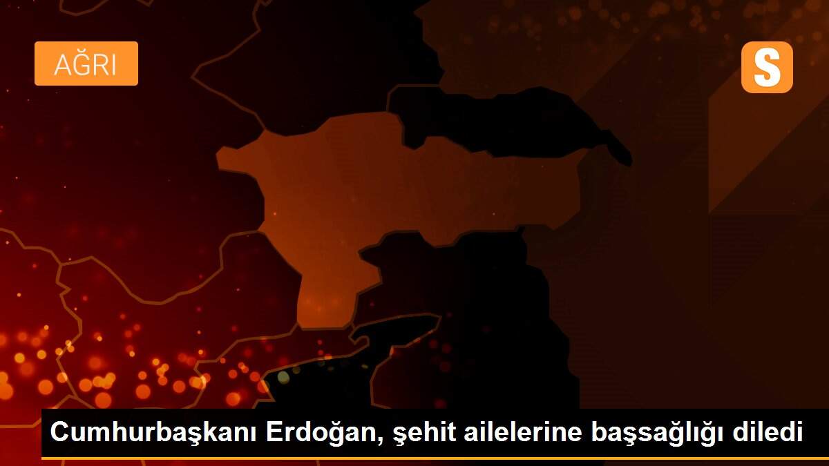 Cumhurbaşkanı Erdoğan, şehit ailelerine başsağlığı diledi