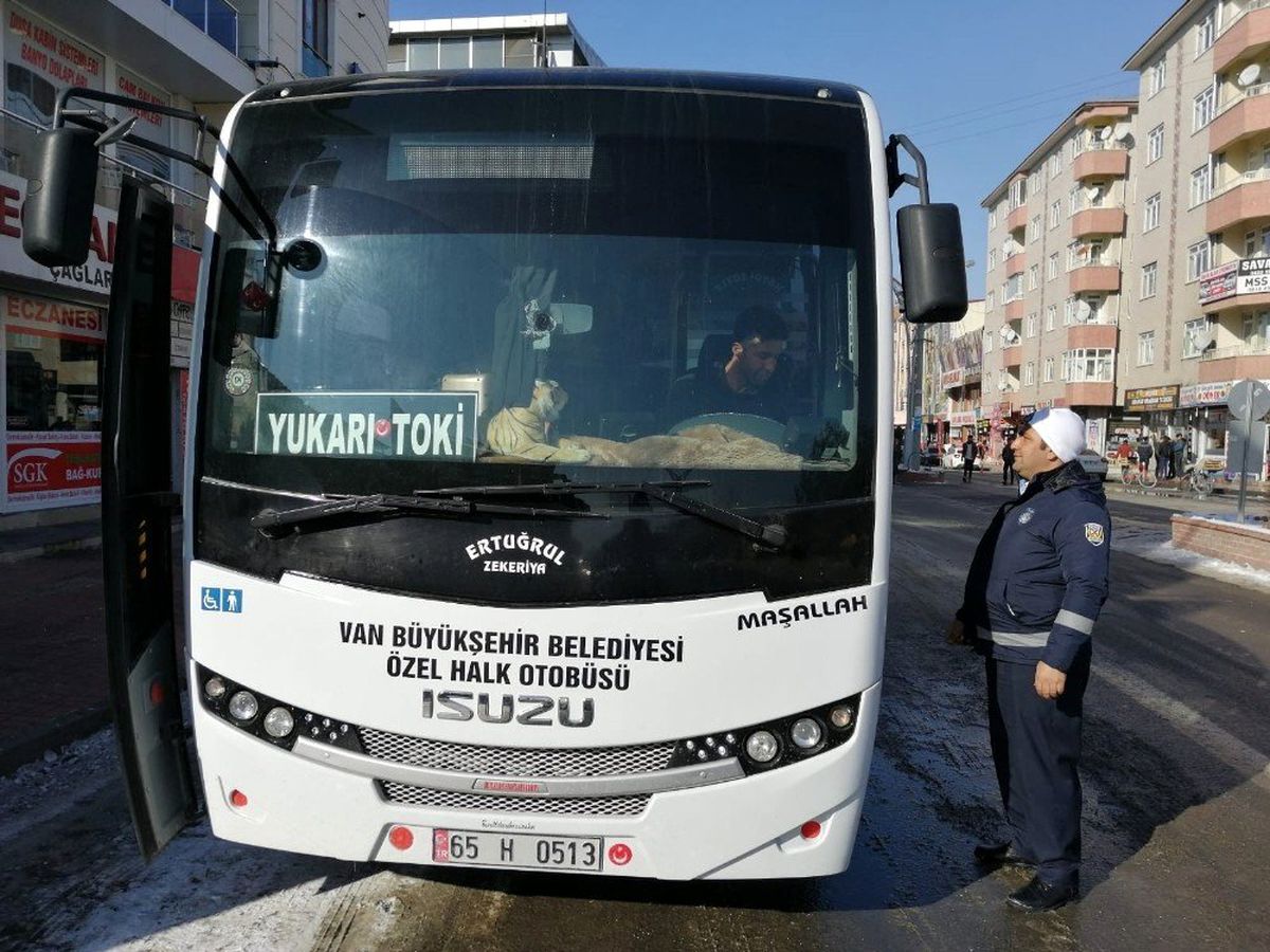 Erciş\'te toplu taşıma araçları denetlendi