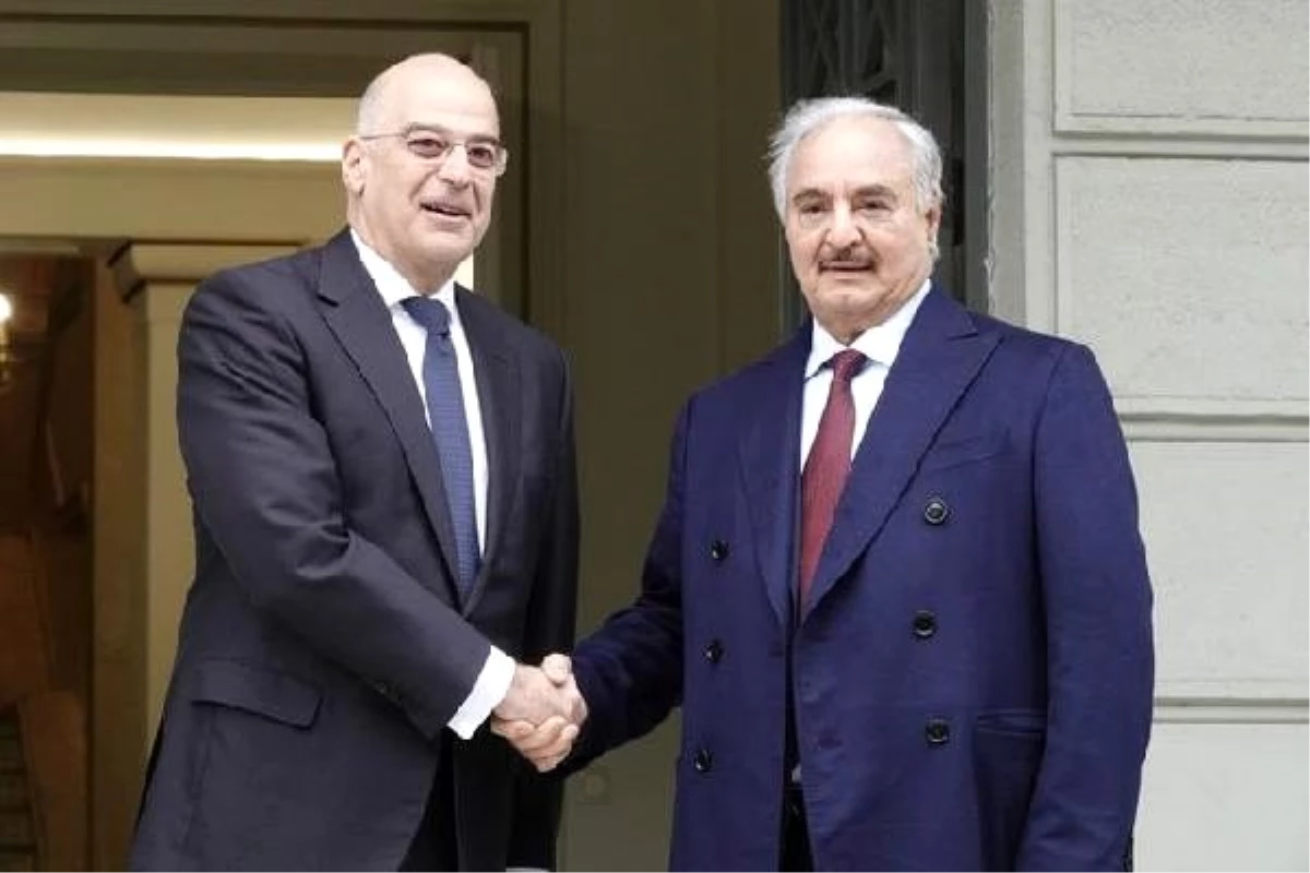 Hafter, Yunanistan Dışişleri Bakanı Dendias ile görüştü