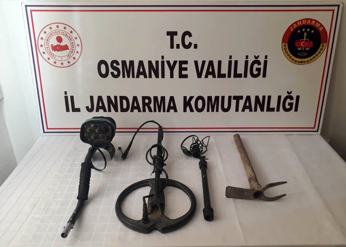 Osmaniye\'de kaçak kazı operasyonunda bir kişi gözaltına alındı