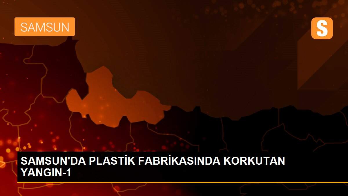 SAMSUN\'DA PLASTİK FABRİKASINDA KORKUTAN YANGIN-1