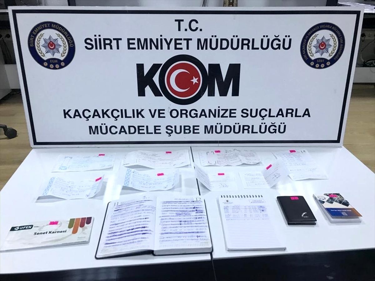 Siirt\'te tefecilik operasyonunda gözaltına alınan zanlı tutuklandı