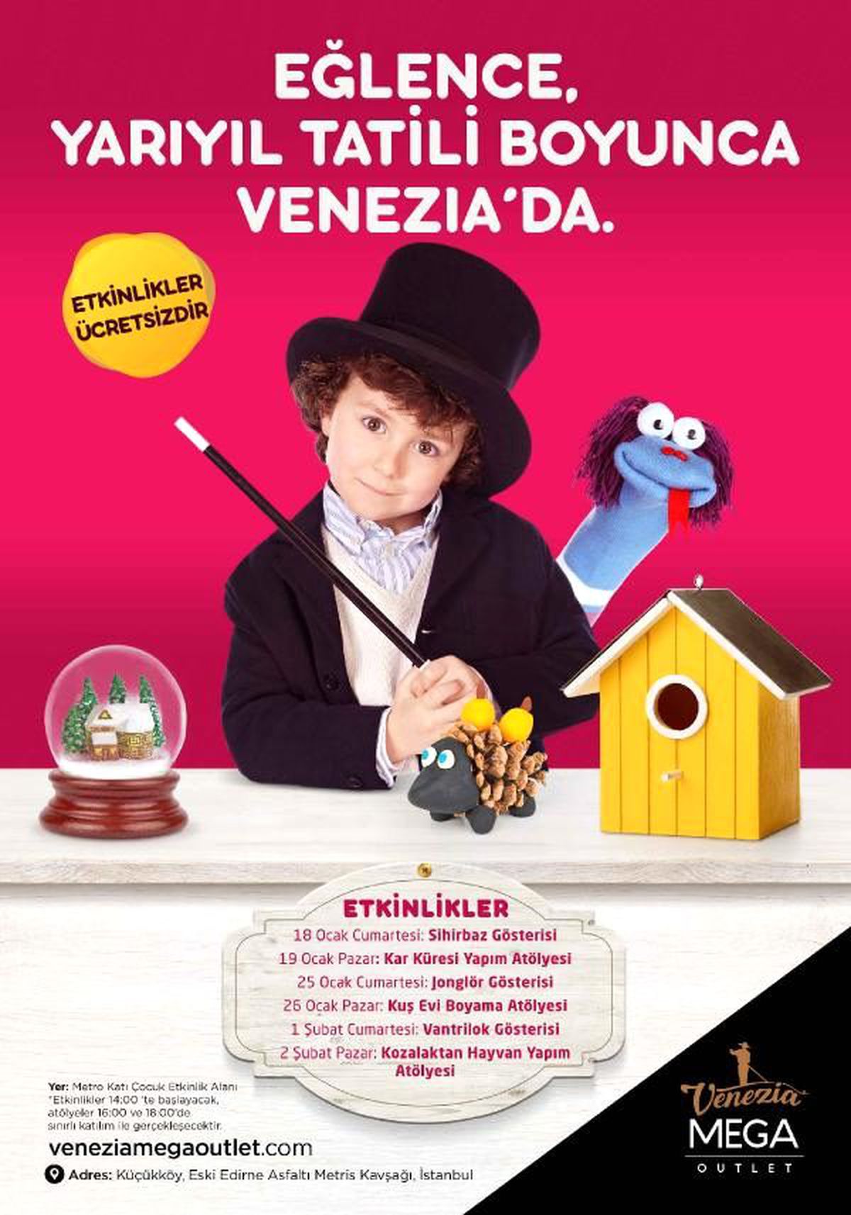 Venezia Mega Outlet\'ten sömestr duyurusu