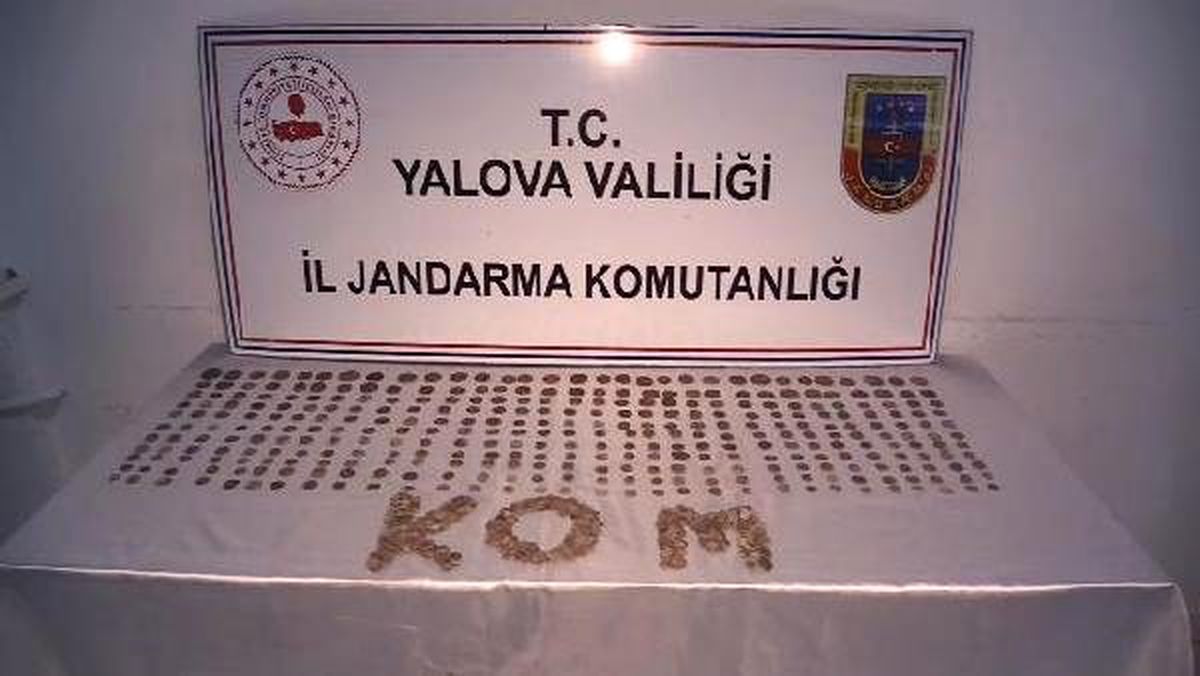 Yalova\'da Roma dönemine ait 862 sikke ele geçirildi