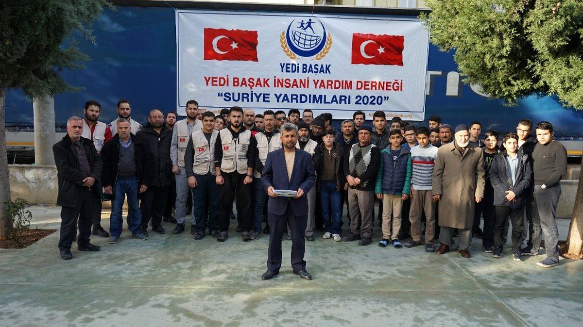 Yedi Başak\'tan İdlip\'e yardım