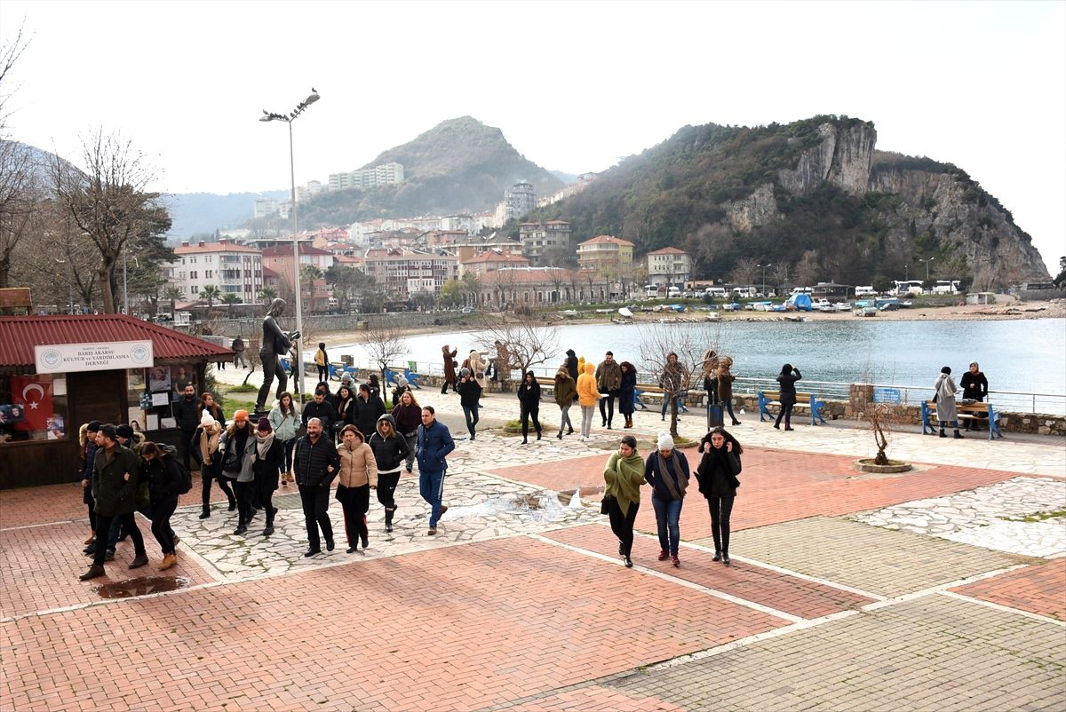 Amasra\'da yarıyıl tatili yoğunluğu yaşanıyor