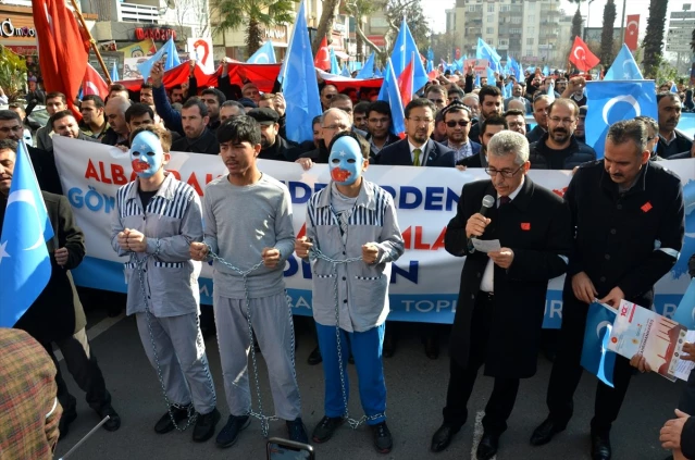 Çin'in Doğu Türkistan politikaları Kahramanmaraş'ta protesto edildi, System.String[]
