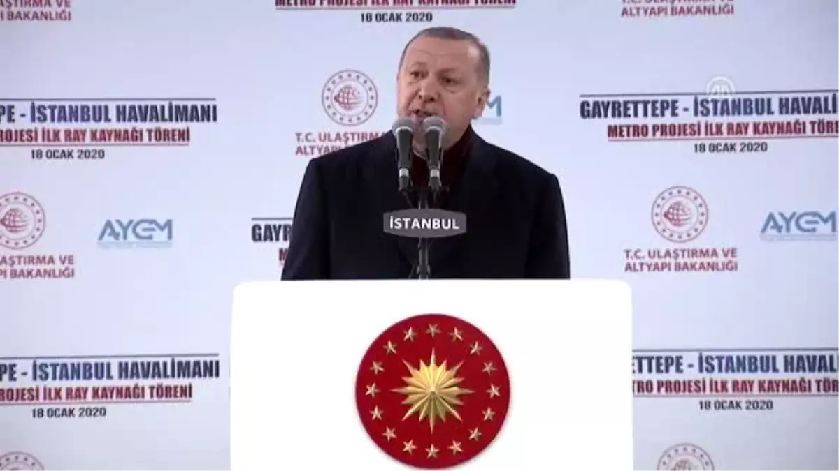 Cumhurbaşkanı Erdoğan: Kanal İstanbul\'un inşa maliyeti birilerinin söylediği gibi 125 milyar lira...