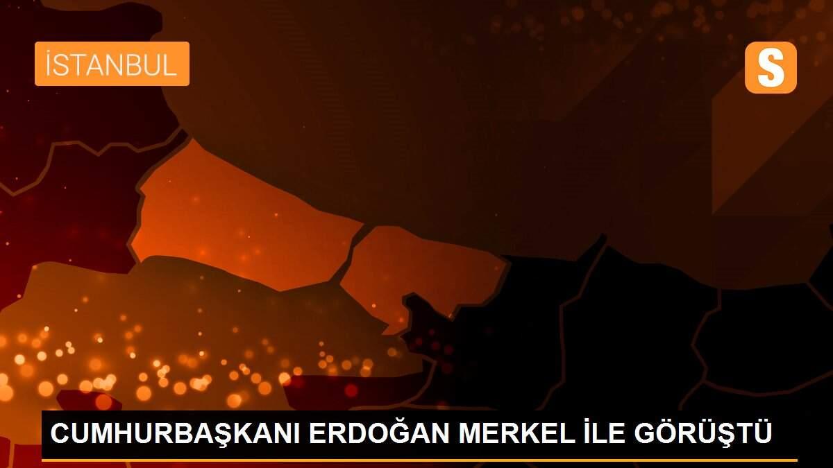 CUMHURBAŞKANI ERDOĞAN MERKEL İLE GÖRÜŞTÜ