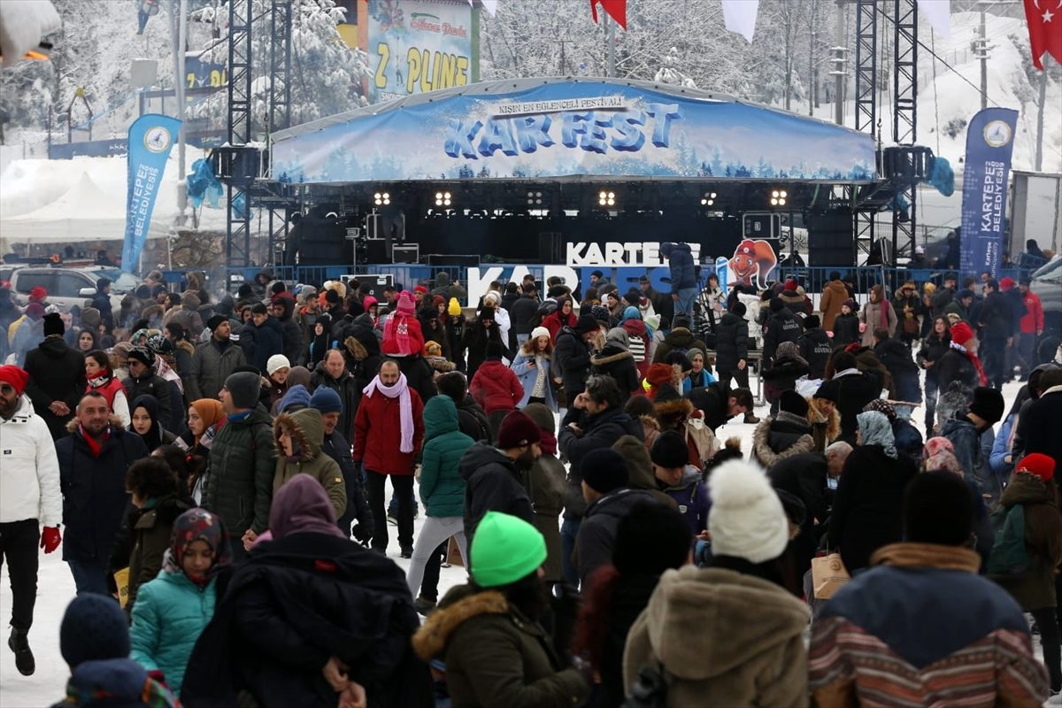 Kartepe Kış Festivali yoğun katılımla başladı
