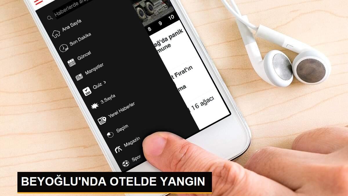 BEYOĞLU\'NDA OTELDE YANGIN