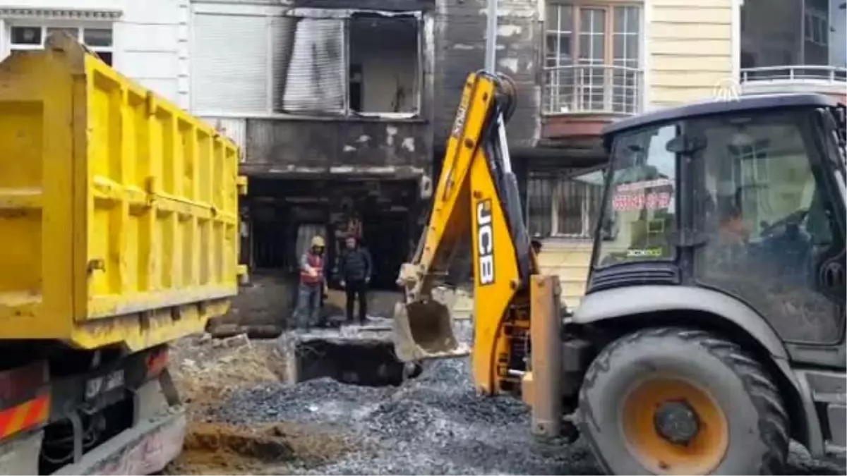 İş makinesi doğal gaz borusunu deldi