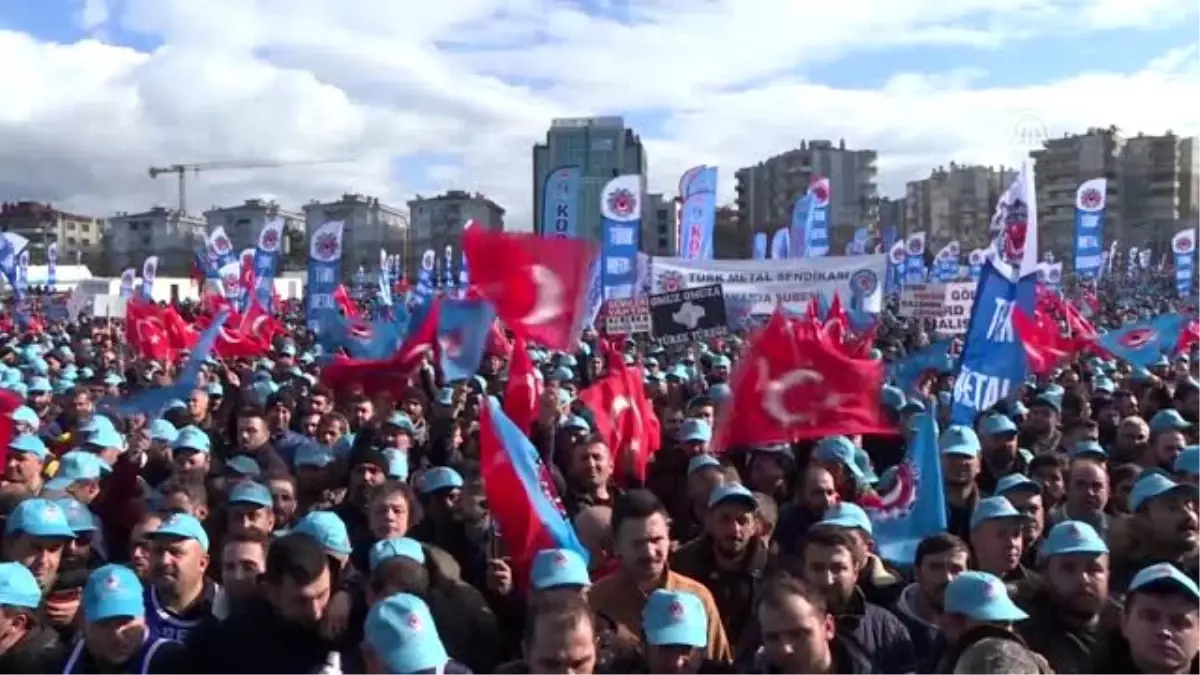 Metal işçileri miting düzenledi - BURSA