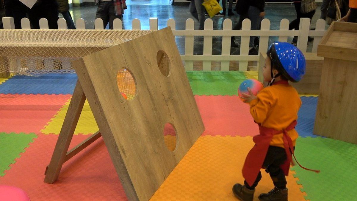 Minikler macera parkurunda ter döktü
