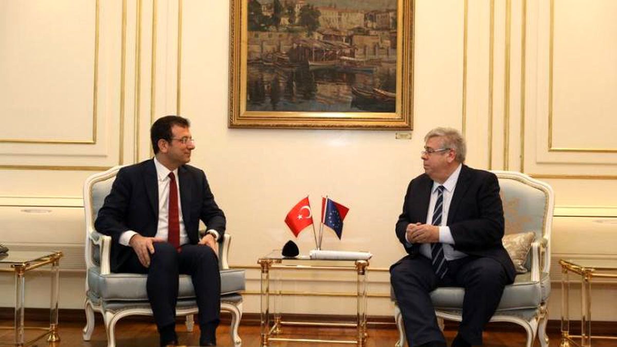 AP Türkiye Daimi Raportörü Amor\'dan İmamoğlu\'na ziyaret