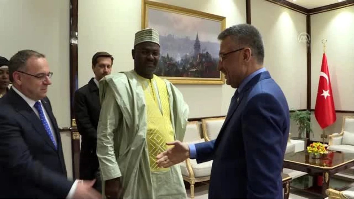 Cumhurbaşkanı Yardımcısı Oktay, Nijer Maden Bakanı Moussa\'yı kabul etti