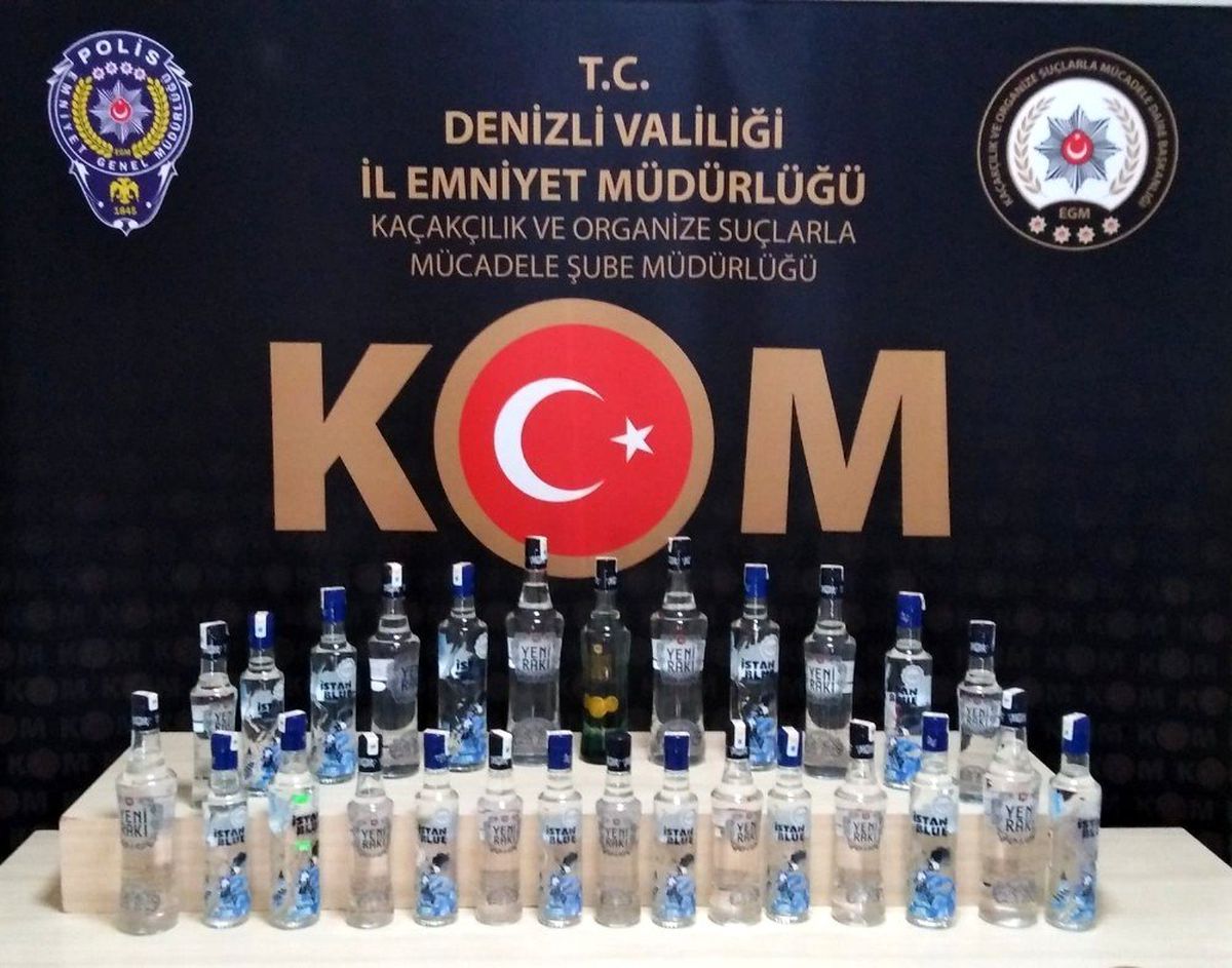 Denizli merkezli 7 ilde \'kaçak içki\' operasyonu: 27 gözaltı