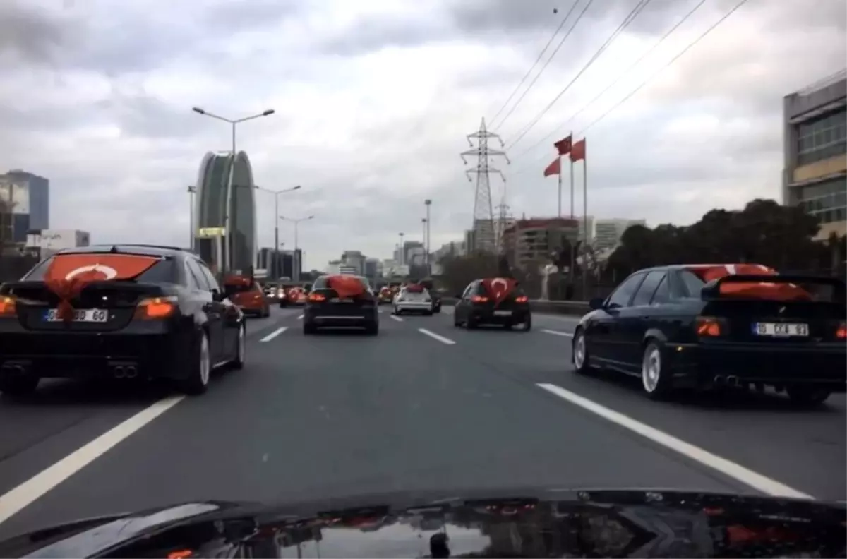 İstanbul\'da asker uğurlama konvoyunda "drift" terörü