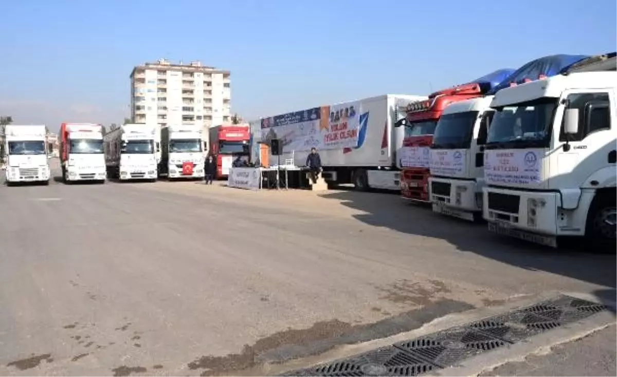 Mersin\'den İdlib\'e 15 TIR yardım