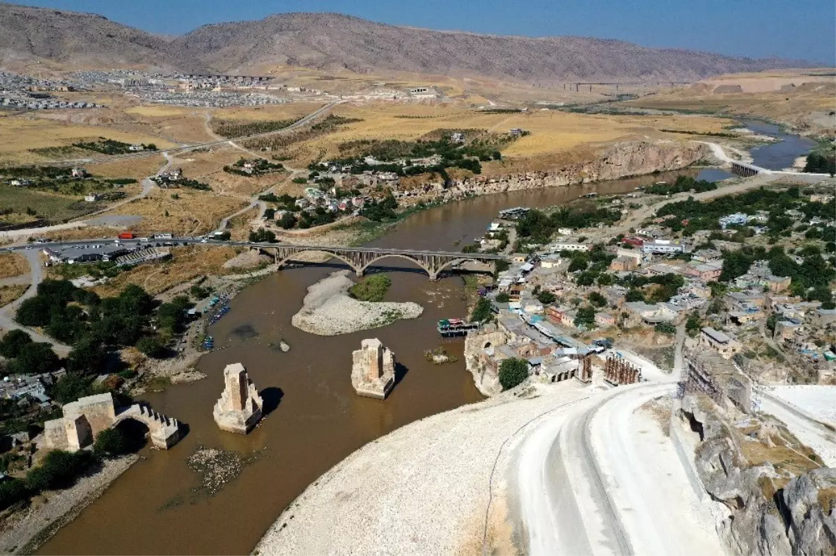 (ÖZEL) Hasankeyf\'te sular yükselmeye başladı