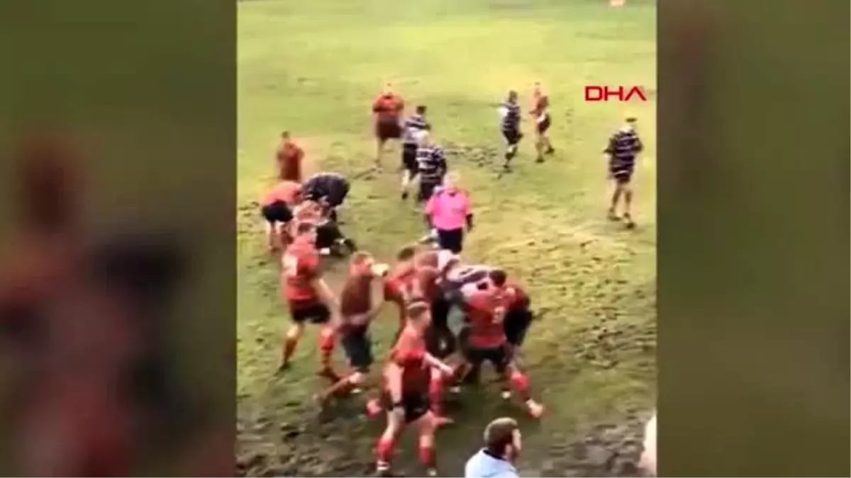 Rugby müsabakası sırasında arbede çıktı? o anlar kamerada