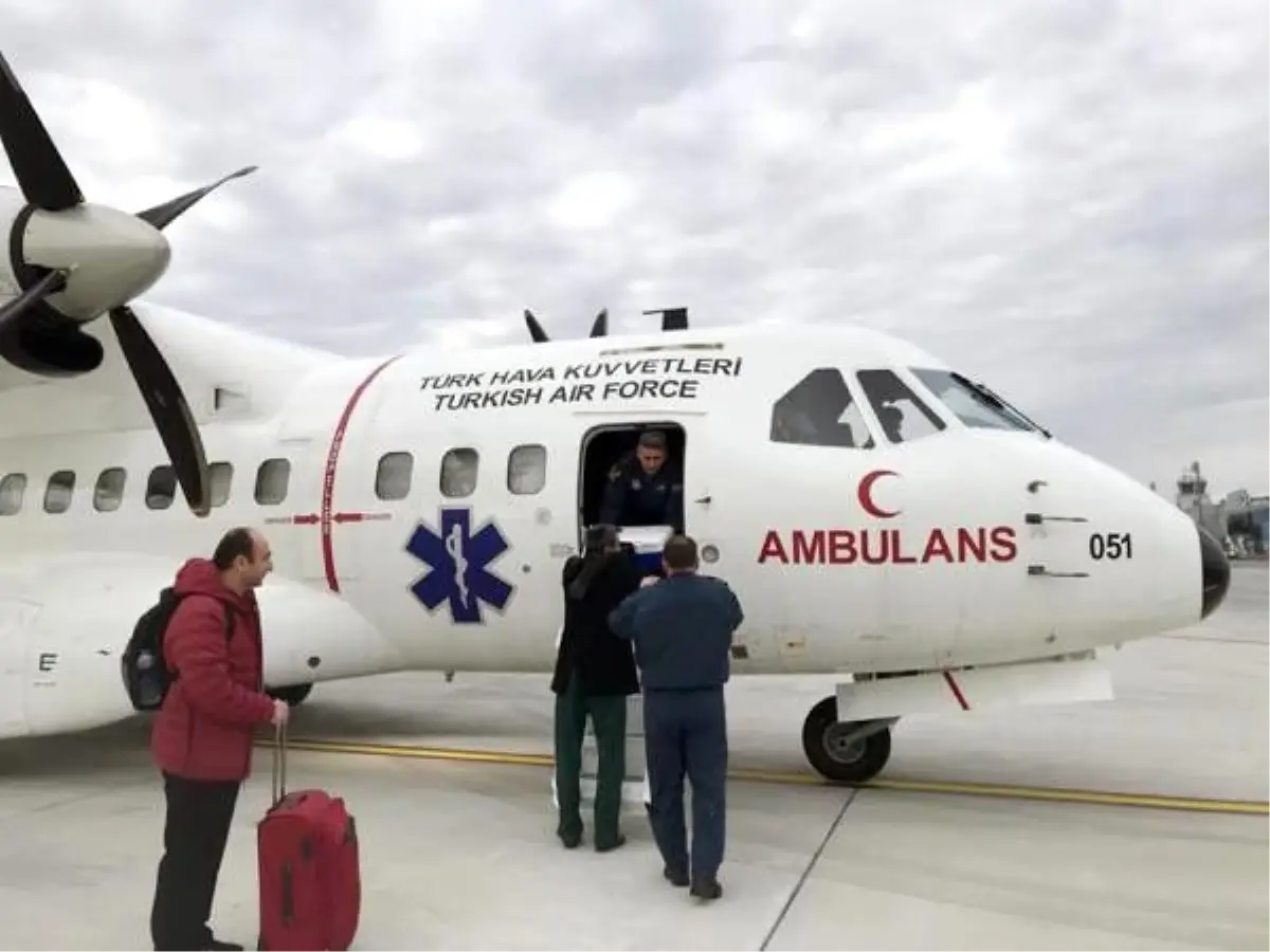 THK ambulans uçağıyla Kıbrıs\'tan Isparta\'ya karaciğer grefti