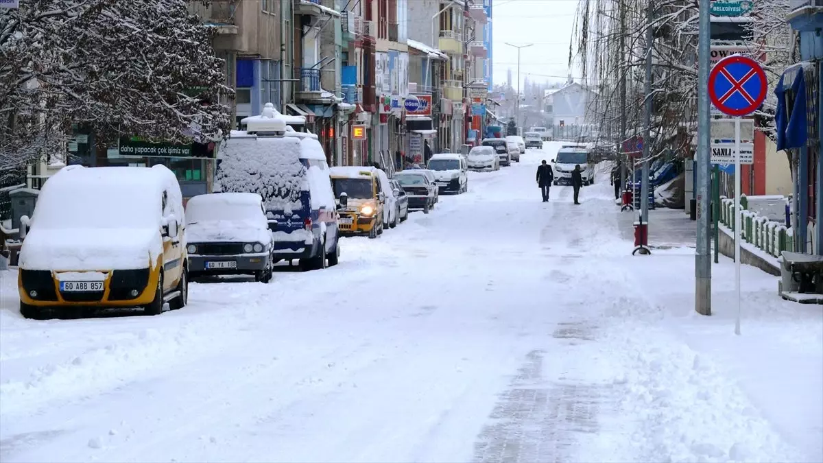 Tokat\'ta kar yağışı