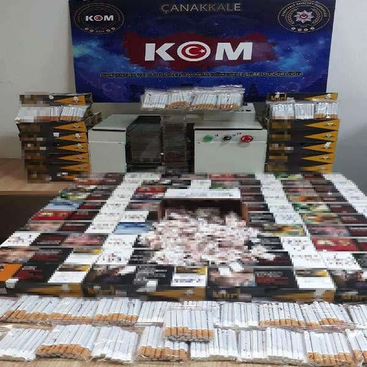 Çanakkale\'de kaçak sigara operasyonu