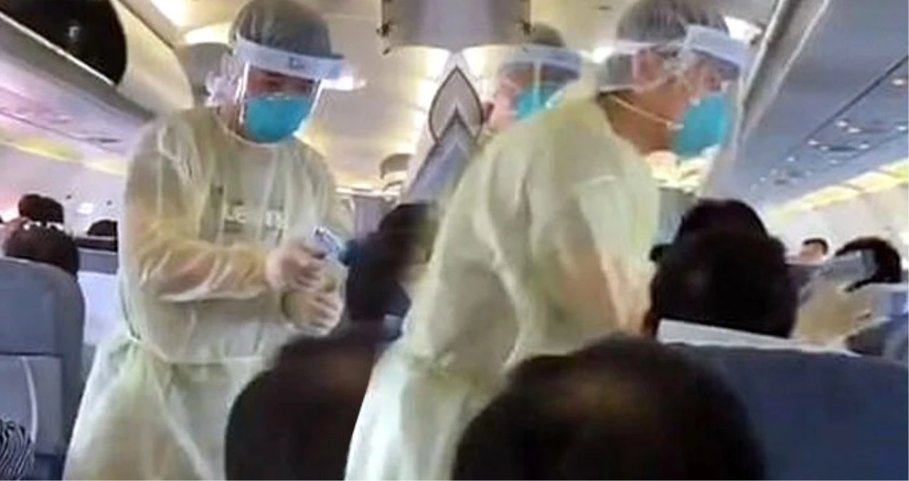 Çin\'de coronavirüs salgını nedeniyle uçakta yapılan sağlık taraması dünyanın gündemine oturdu