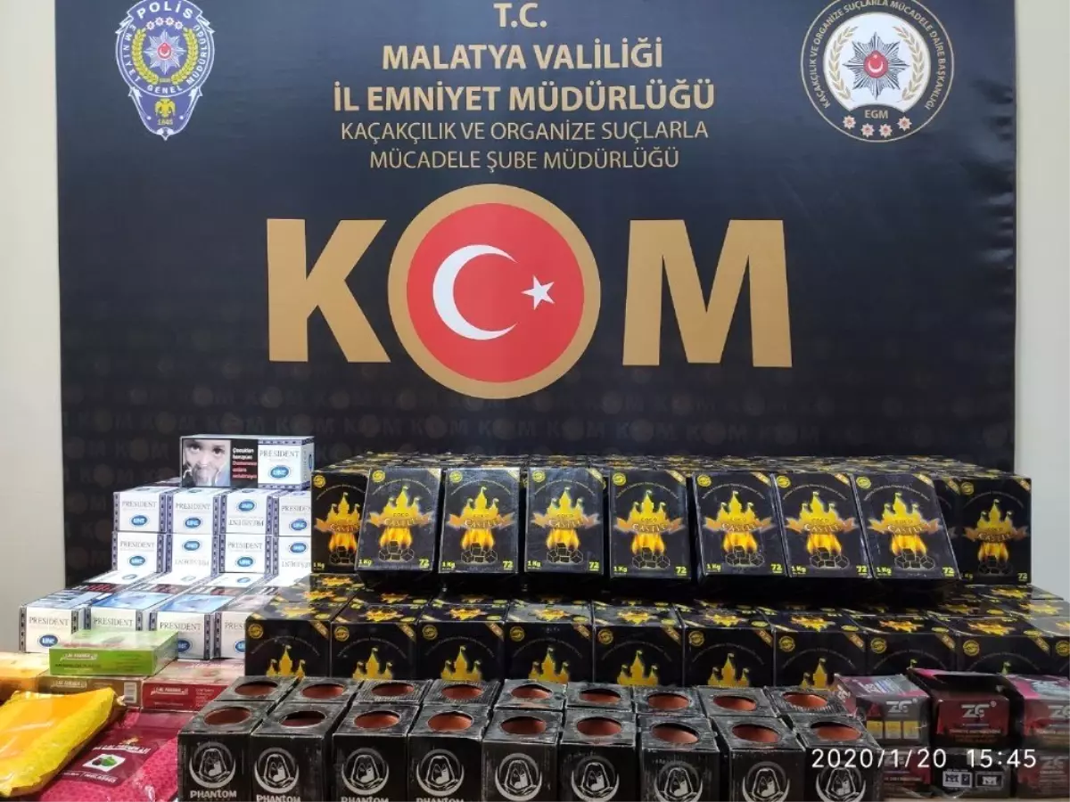 Gümrük kaçağı sigara malzemeleri ele geçirildi