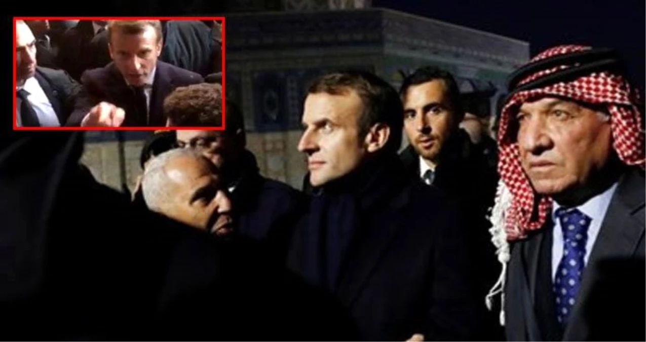 Macron, İsrail polisi ile tartıştı: Kurallara saygı gösterin ve dışarı çıkın