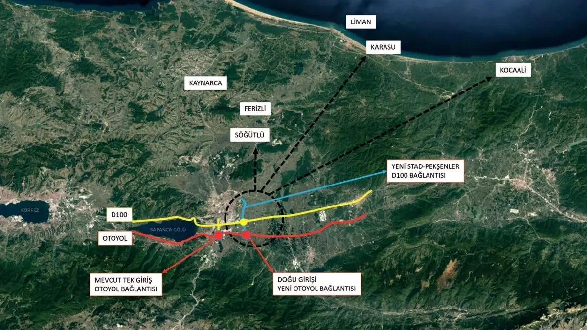 Sakarya\'da yeni otoyol girişi ve duble yol çalışmaları başlayacak