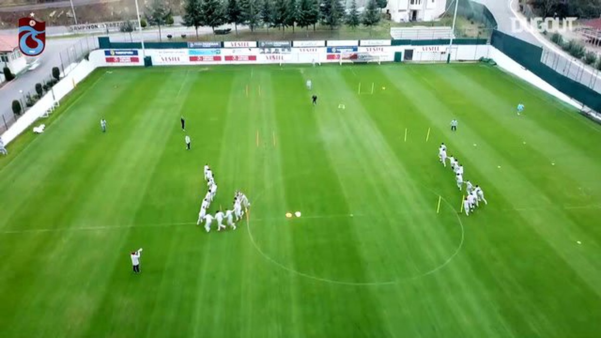 Trabzonspor Antremanında Eğlenceli Anlar