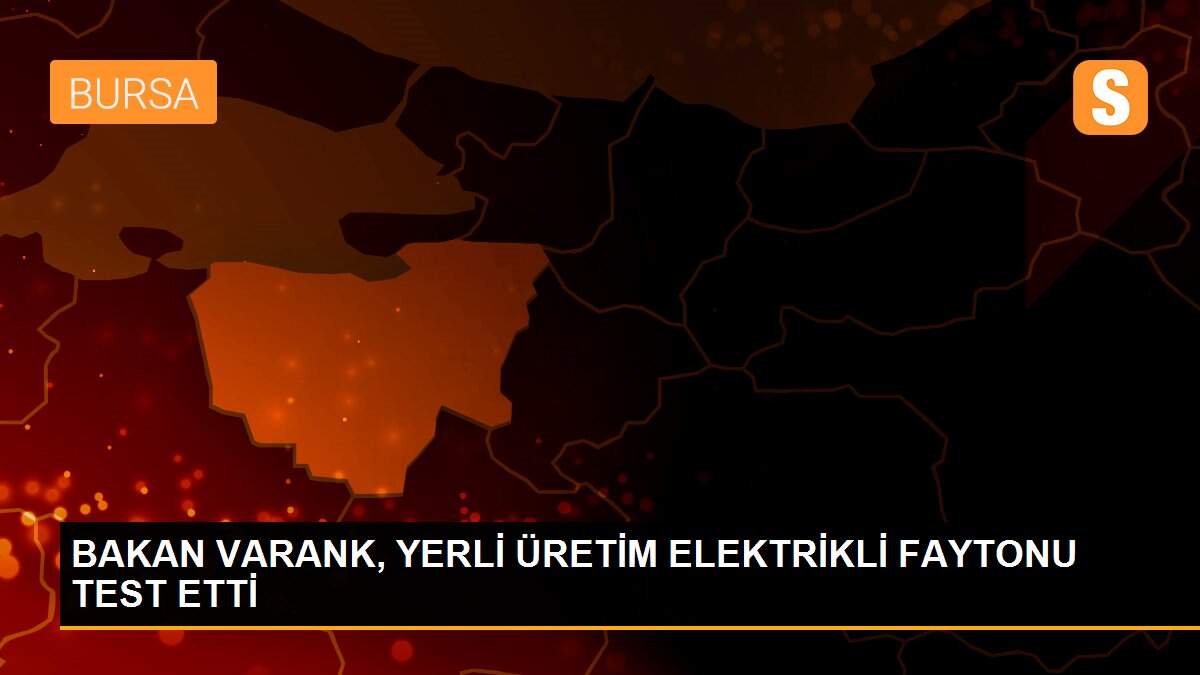 BAKAN VARANK, YERLİ ÜRETİM ELEKTRİKLİ FAYTONU TEST ETTİ