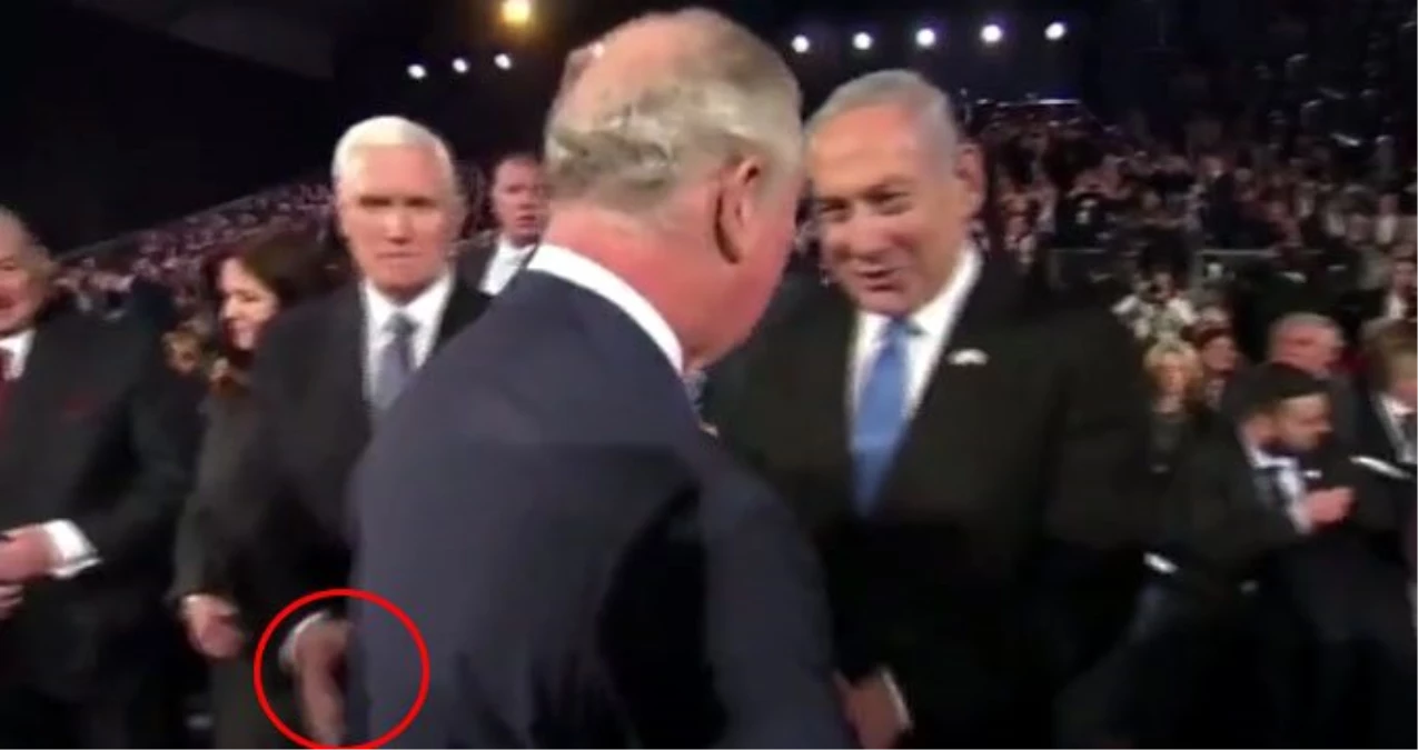 Galler Prensi Charles, ABD Başkan Yardımcısı Pence\'in elini sıkmadı! O anlar böyle görüntülendi