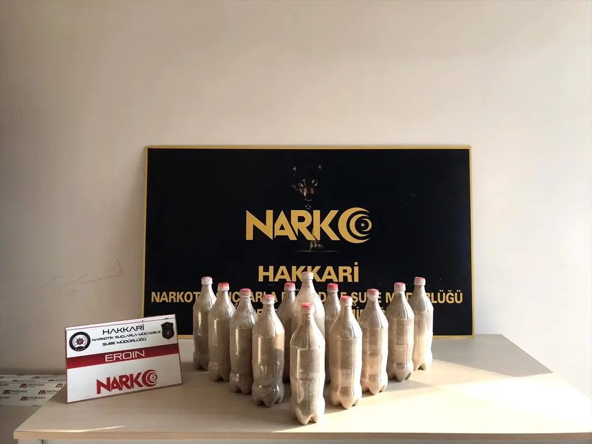 Hakkari\'de 10 kilo 400 gram eroin ele geçirildi