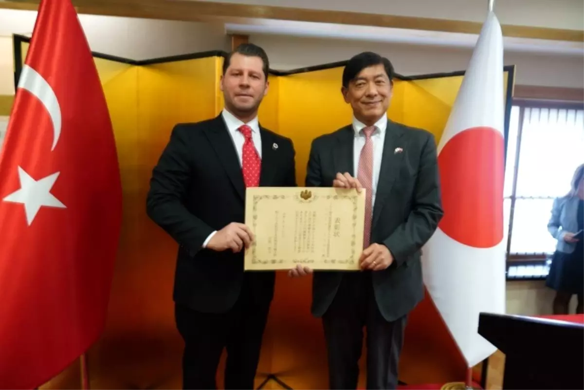 Şerif Tosyalı\'ya Japonya\'dan büyükelçilik özel ödülü