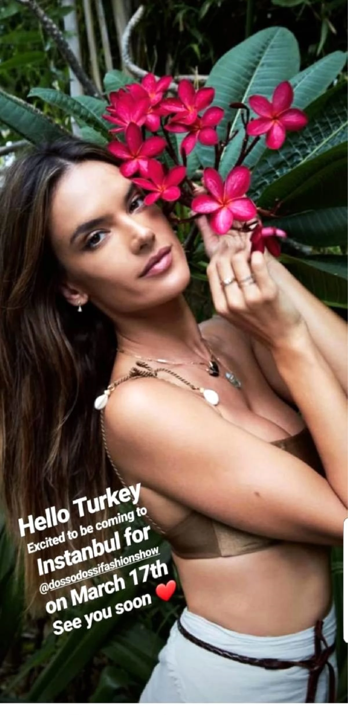 Ünlü model Alessandra Ambrosia, 17 Mart\'ta İstanbul\'da