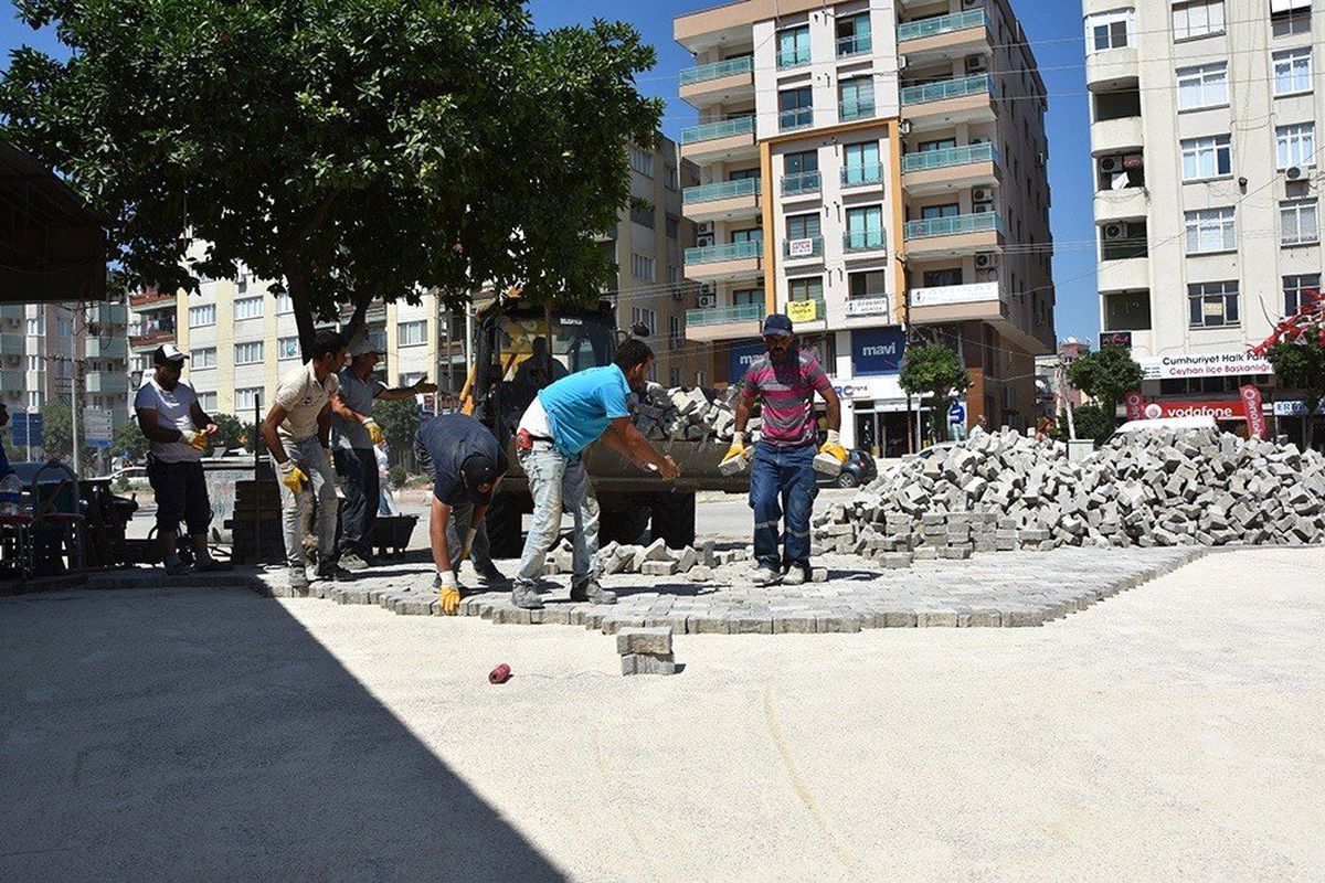 Ceyhan Belediyesi parke taşında 1.5 milyon lira tasarruf etti