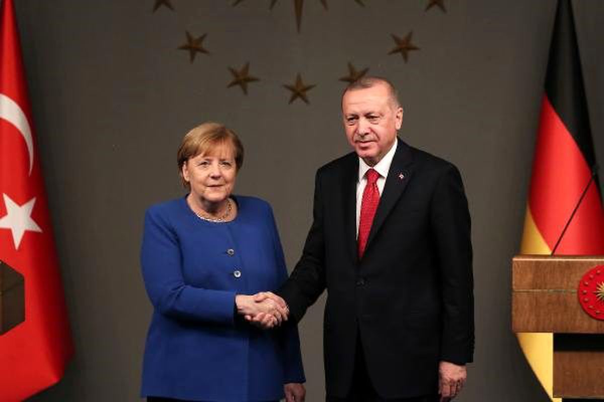 Cumhurbaşkanı Erdoğan ve Merkel ortak basın toplantısı düzenledi (1)
