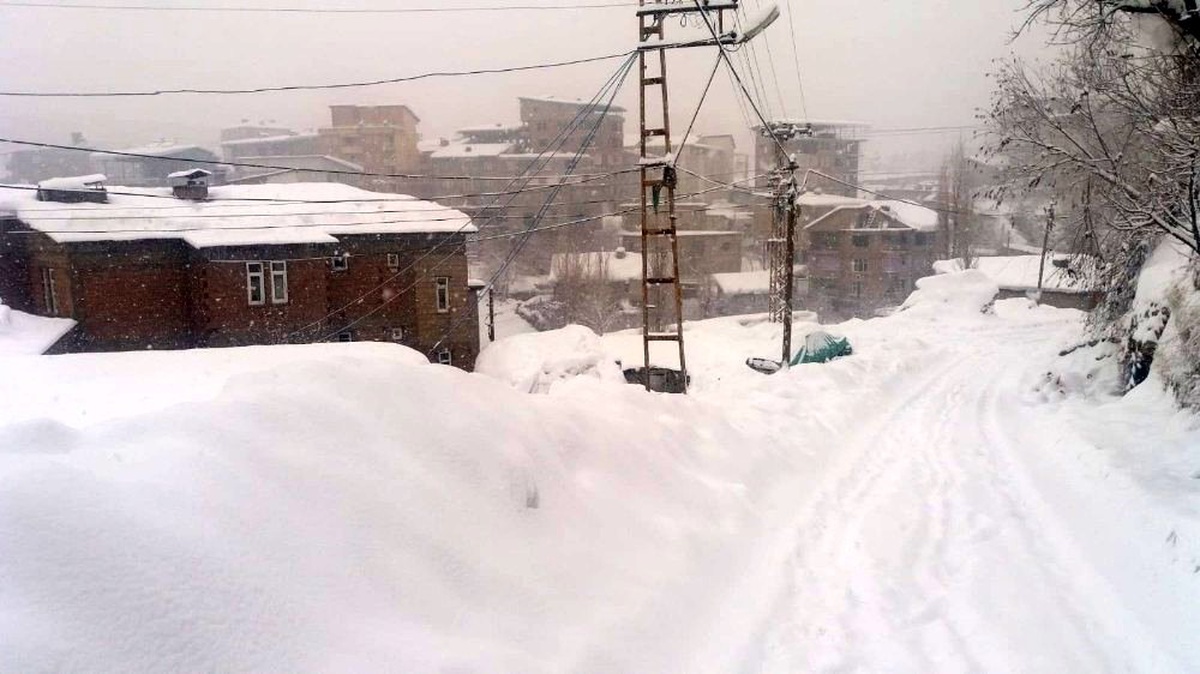 Hakkari\'de 125 yerleşim yerinin yolu kapandı