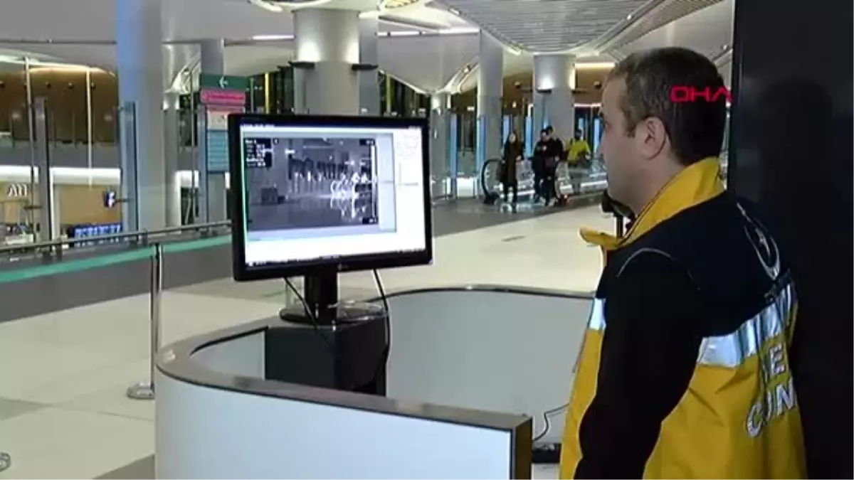 İstanbul havalimanı\'nda çin\'den gelen 3 uçaktaki yolcular termal kameralarla kontrol ediliyor.