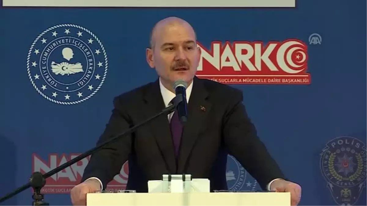 Soylu: "(Uyuşturucuyla mücadele) Arzı engellemenin yanı sıra hep birlikte talebi de aşağı çekmenin...