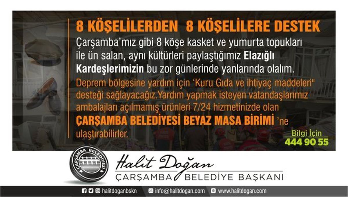 8 köşelilerden 8 köşelilere destek