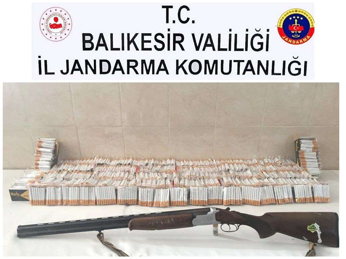 Balıkesir\'de kaçak sigara satan şahıs yakalandı