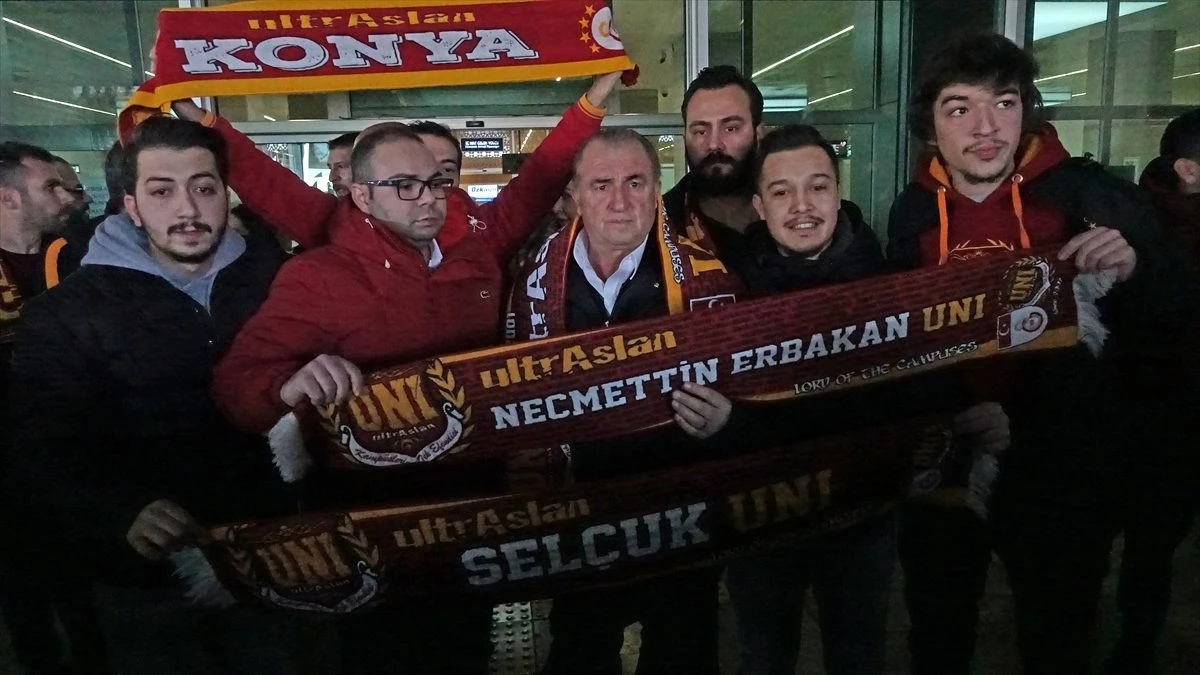 Galatasaray kafilesi Konya\'ya geldi